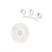 Ручка переключения плиты универсальная белая, W1002 Ручка переключения плиты универсальная белая, W1002