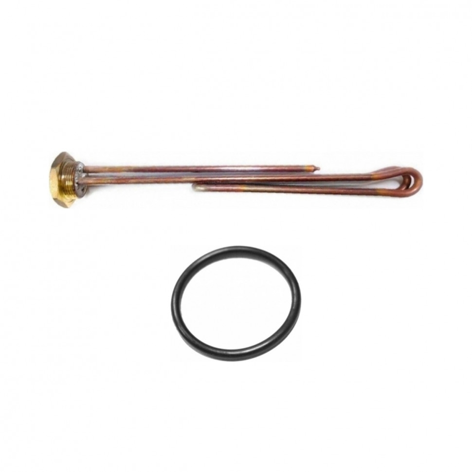 Комплект ТЭН 4кВт (4000Вт) RCT резьбовой 42мм для Ariston, De Luxe, Real, Thermex под анод М6 L380мм + прокладка, R182323K Комплект ТЭН 4кВт (4000Вт) RCT резьбовой 42мм для Ariston, De Luxe, Real, Thermex под анод М6 L380мм + прокладка, R182323K