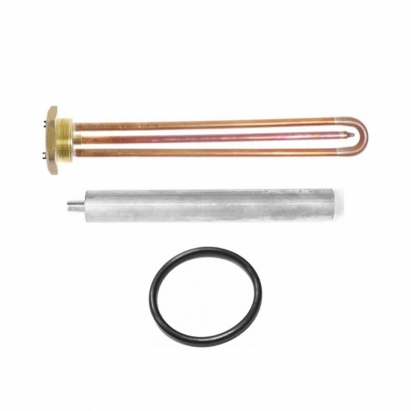 Комплект ТЭН 2кВт (2000Вт) RDT, резьбовой 42мм для Ariston, De Luxe, Real, Thermex + прокладка + анод, 30220K1