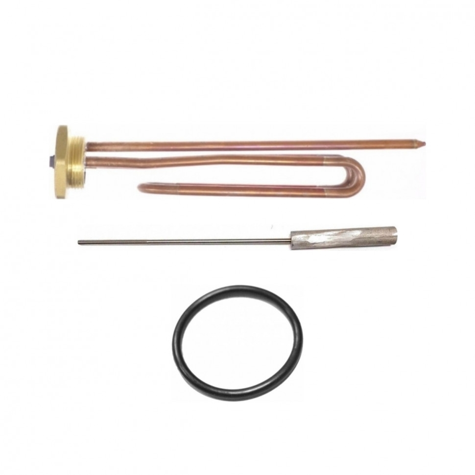 Комплект ТЭН 2,5кВт (2500Вт) RCT, резьбовой 42мм для Ariston, De Luxe, Real, Thermex + прокладка + анод, 30259K Комплект ТЭН 2,5кВт (2500Вт) RCT, резьбовой 42мм для Ariston, De Luxe, Real, Thermex + прокладка + анод, 30259K