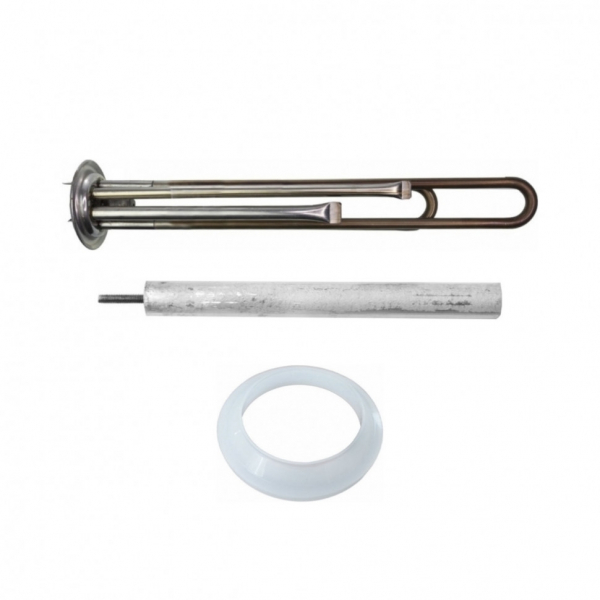 Комплект ТЭН 2кВт (2000Вт) RF для водонагревателя Thermex RZL, IS, IR, Garanterm, Electrolux EWH под анод М4, нерж. + прокладка + анод, 40042K